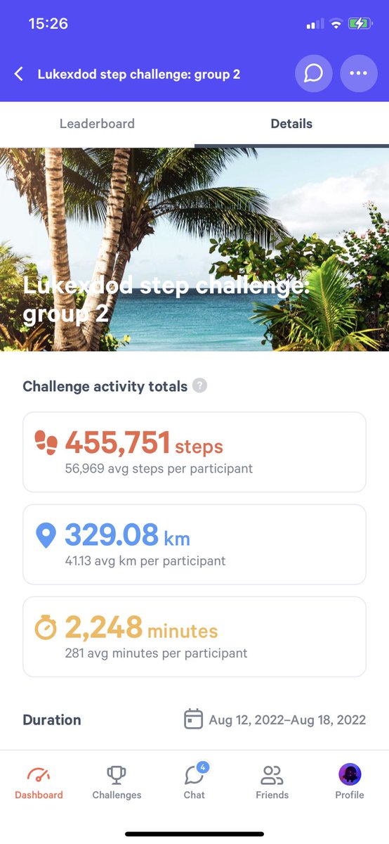 A massive shout out to the step crew banking up them steps this week. 

We have around 24hrs left and I wanted to highlight just how many steps we’ve done. 

We are split over 2 groups (limitation of the app we are using) 

Take a look at this 👀