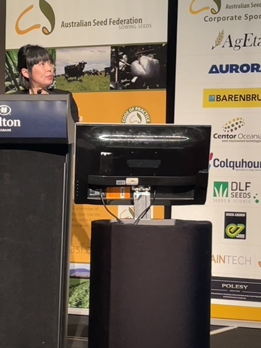 AusSeedFed's tweet photo. Dr Jana Phan, CropLife Australia shared with members an update on the bagMUSTER seed bag recycling program. Rob Crispe, IP Australia discussed the future of plant breeder’s rights in Australia. 🌱 #ASFSeedBiz22 https://t.co/gMMcASXSuO