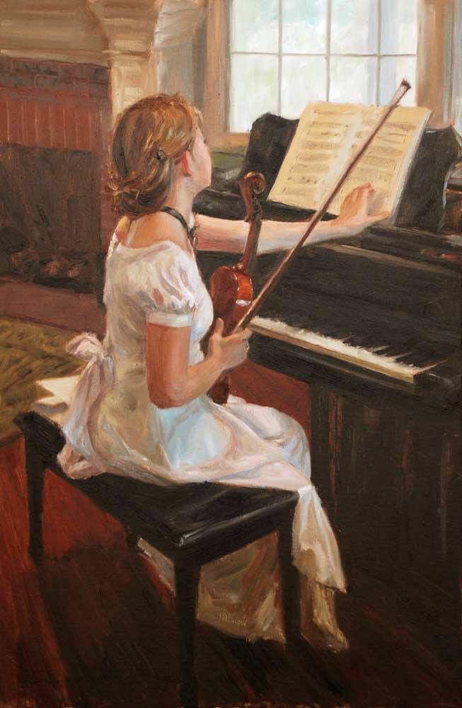 gerri232's tweet photo. Se la musica è l'alimento dell'amore, seguitate a suonare, datemene senza risparmio, così che, ormai sazio, il mio appetito se ne ammali, e muoia.

William Shakespeare 

#PensieriLeggeri a
#SalaLettura

🎶🎵Buongiorno 🎵🎶

🎨Trent Gudmundsen https://t.co/skggzYxqcs