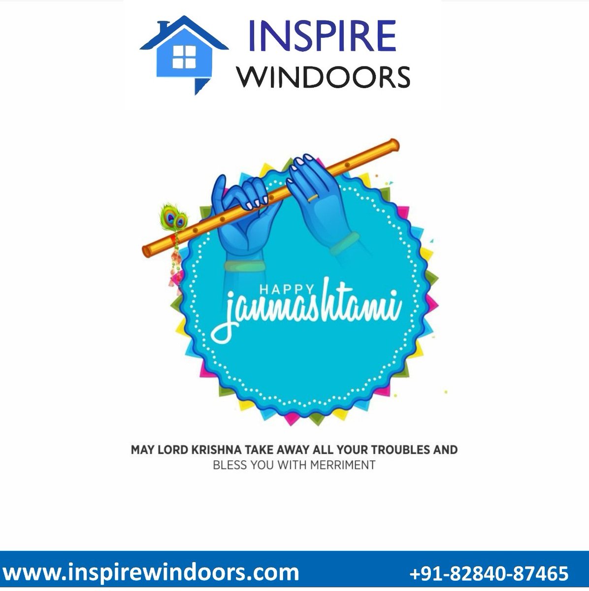InspireWindoors's tweet photo. May Lord Krishna steal all your tensions and worries on this #Janmashtmi! And give you all the #love, #peace and #happiness! Happy Krishna Janmashtami. https://t.co/khANv1Visc