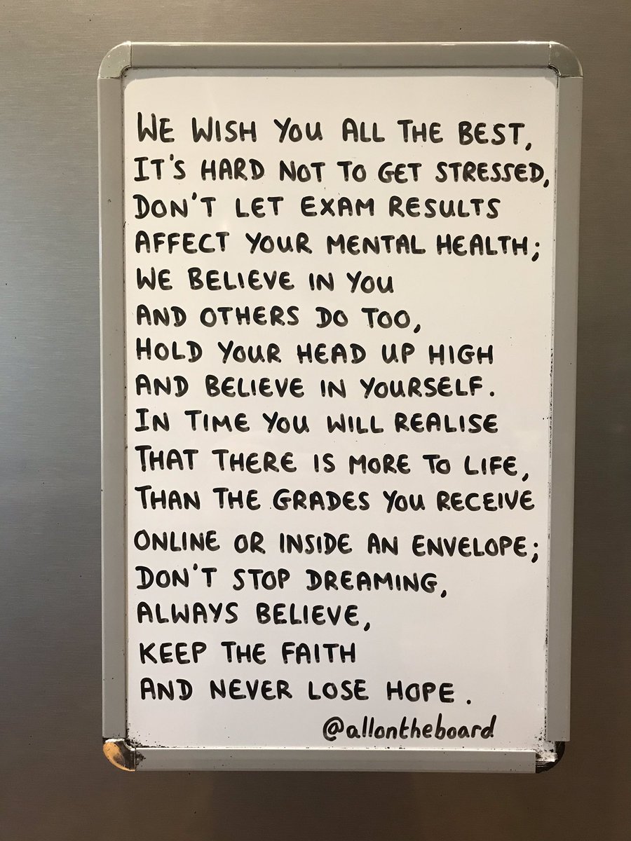 Good luck to everyone receiving their A Level results today. 
Whatever results you get please know that you are more important than any grades you receive. 

#AlevelResultsDay2022 #alevels2022 #alevelresultsday #ResultsDay22