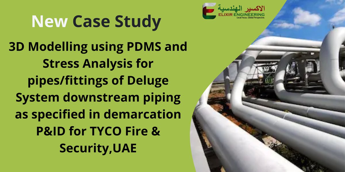 ElixirEngineer2's tweet image. New Case Study !

3D Modelling using PDMS and Stress Analysis for pipes/fittings of Deluge System downstream piping as specified in demarcation P&amp;amp;ID for TYCO Fire &amp;amp; Security,UAE

To know more Visit us &amp;gt;&amp;gt; lnkd.in/ggsdz7Zp

#stressanalysis #engineering #3dmodeling #pipeline