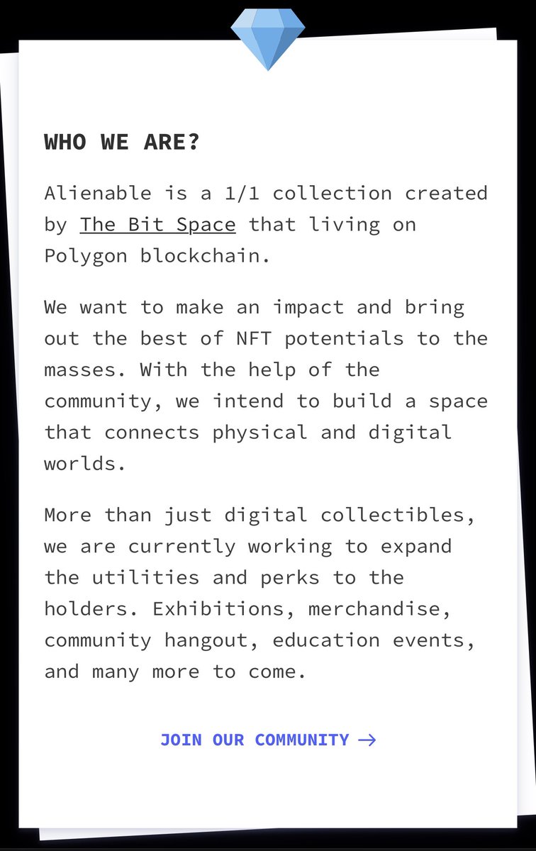 Alienable NFT tweet media