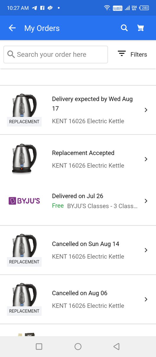 AmitSon81103155's tweet photo. @Flipkart  got a damaged and old used kettle on 4 August 2022 in Rajendra Colony Uchana kala Jind Haryana . After so many complaints and replacement request of this worst product got zero solution. No solution worst ever experienced with Flipkart. https://t.co/JyrThJdURP