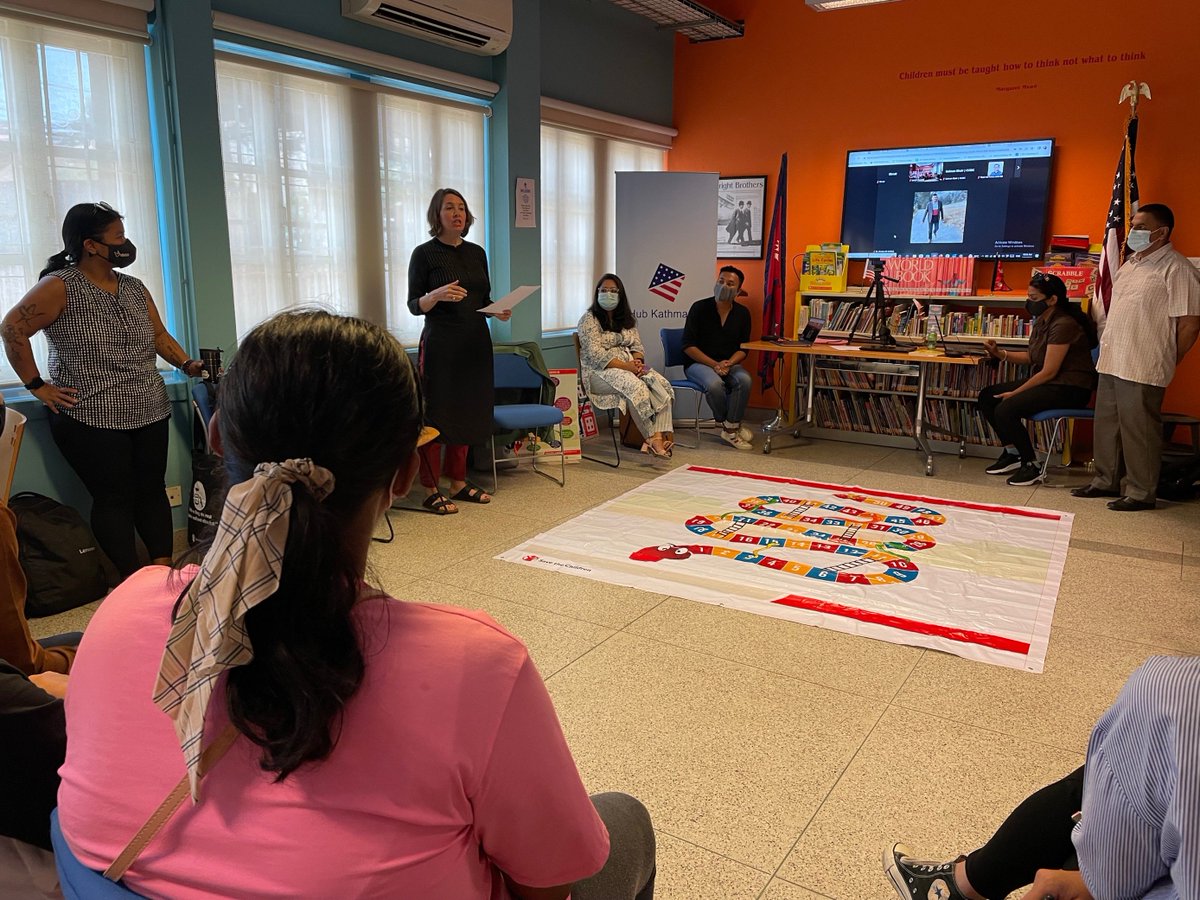 HMCampbell49's tweet image. Hosting the ideation workshop with @ViamoGlobal and American Corner to develop an audio game to strengthen vaccine uptake and confidence in Nepal. @SC_Nepal recognizes the need and power of technologies in changing people’s behavior.
#SBC #Tech4Development #Tech4Change