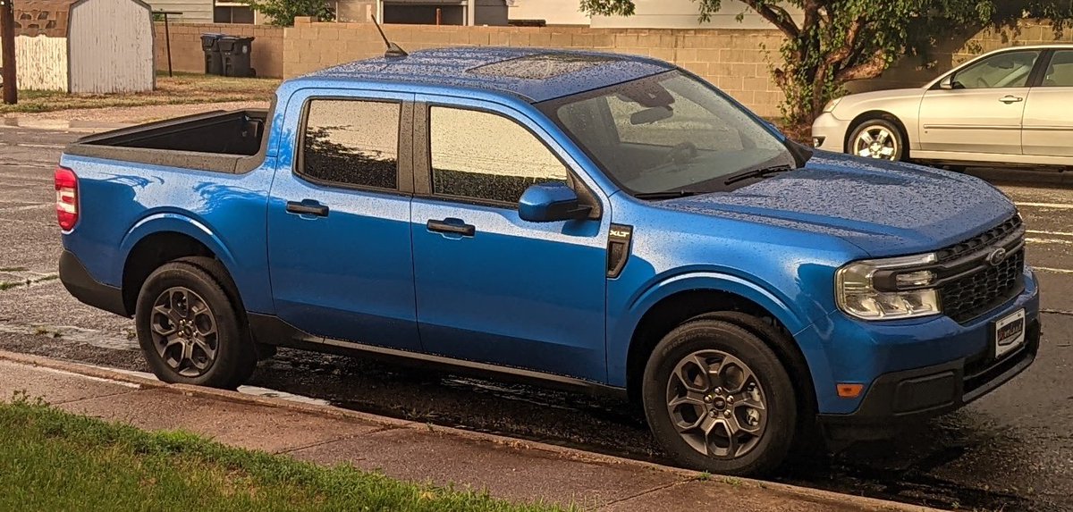 Mom got us a truck! Now I ride in style to the treat store!