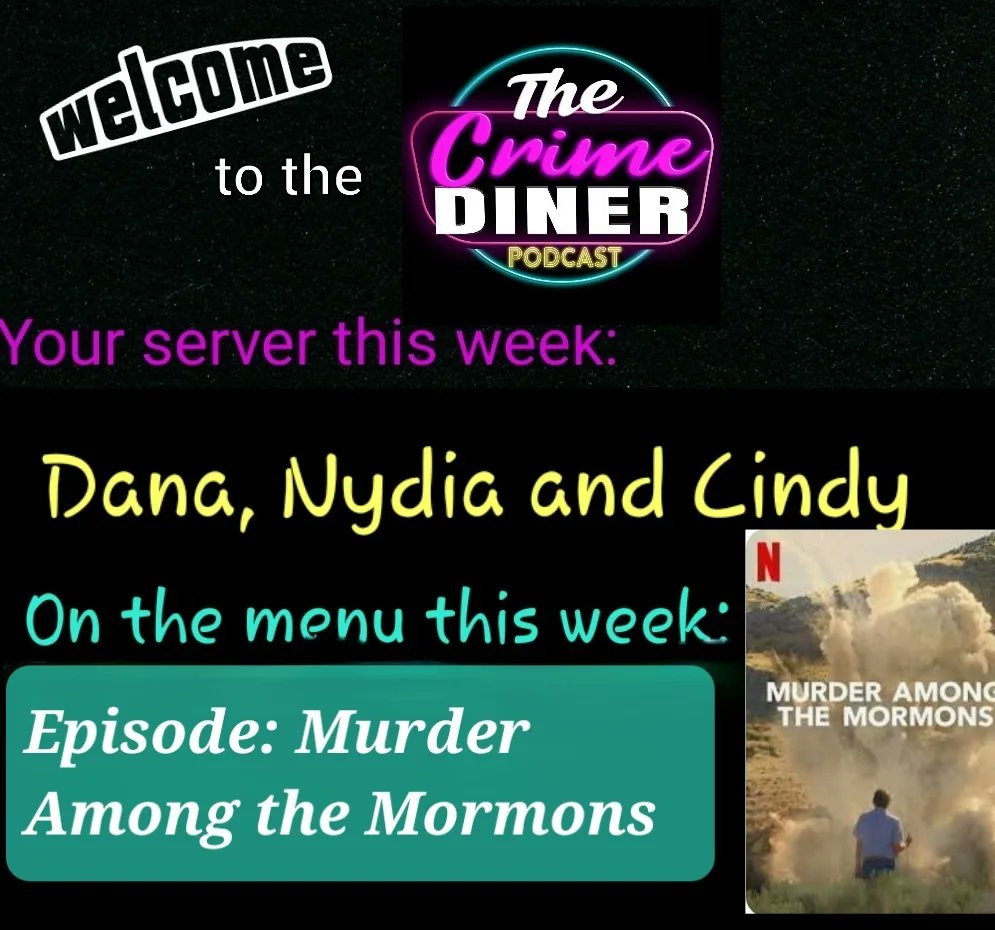 crimedinerpod's tweet photo. EP: We React to Murder Amung the Mormons 
https://t.co/2VqDO1zogV
#Covid has launched a plague upon our homes and we weren't able to record so we pulled from our @patreon archives.

Listen to us unpack the @netflix #documentary Murder Among the Mormons

Member of @darkcastnetwork https://t.co/BYDS7ru42a
