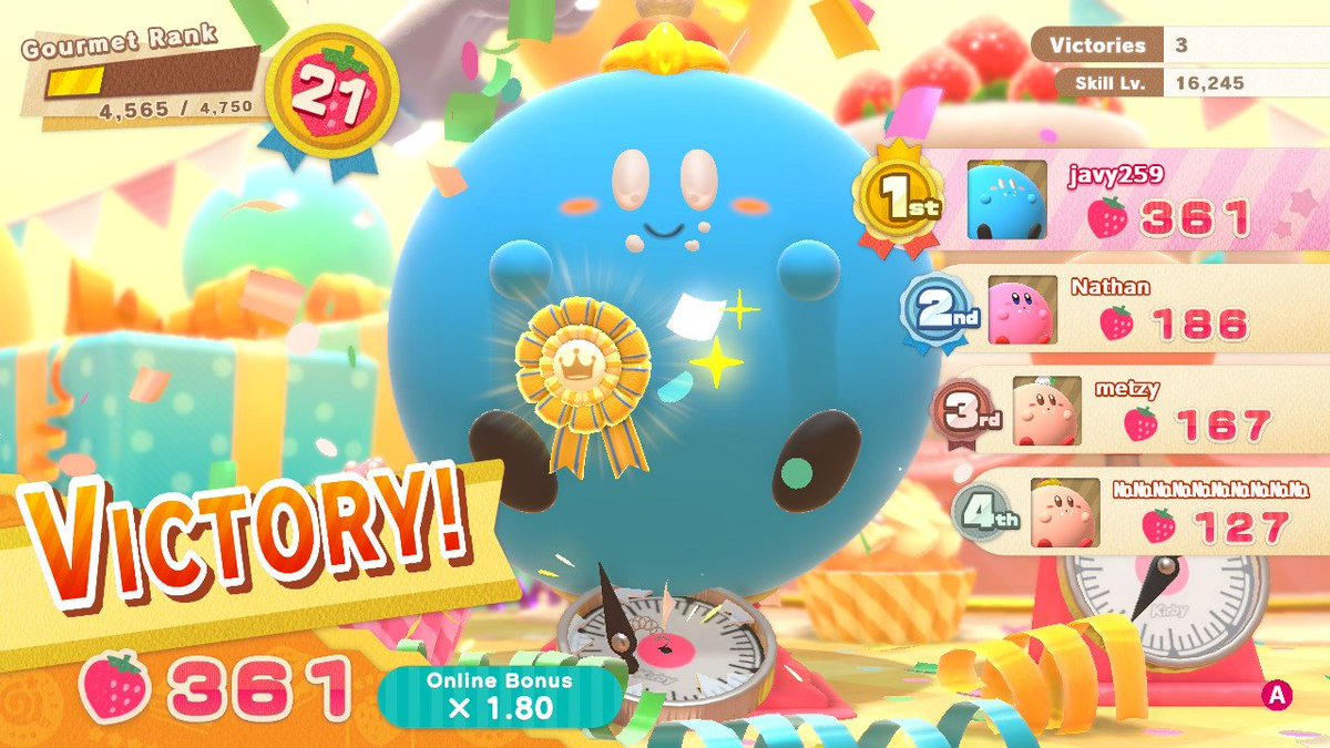 JavyArt01's tweet image. That&apos;s a big boy. Best I&apos;ve done online so far. #KirbyDreamBuffet