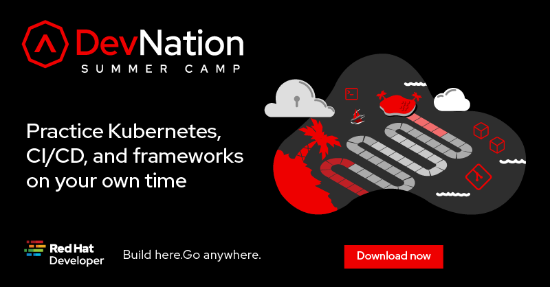 rhdevelopers's tweet image. Discover the fundamentals of Containers, create a minimal cluster on your desktop/laptop for local development and testing, and make a pit stop in our #developersandbox on the first island of #DevNation Summer Camp. red.ht/3bhHMZo