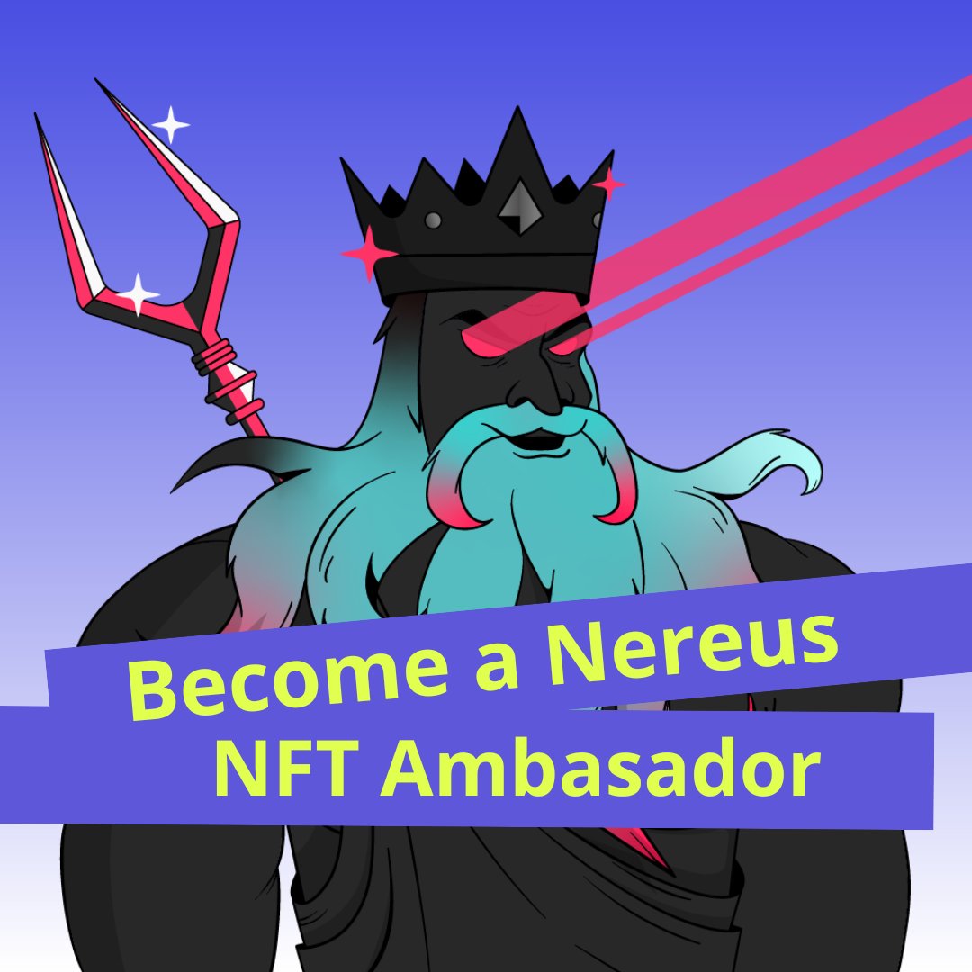 Want to be a Nereus NFT Ambassador?
🔱 Guaranteed Whitelist
🔱 Free Mint for Ambassadors 
🔱 Exclusive opportunities 

Drop your interest → discord.gg/nereus

#NFT #NFTdrop #DeFi #NereusShapeshifters