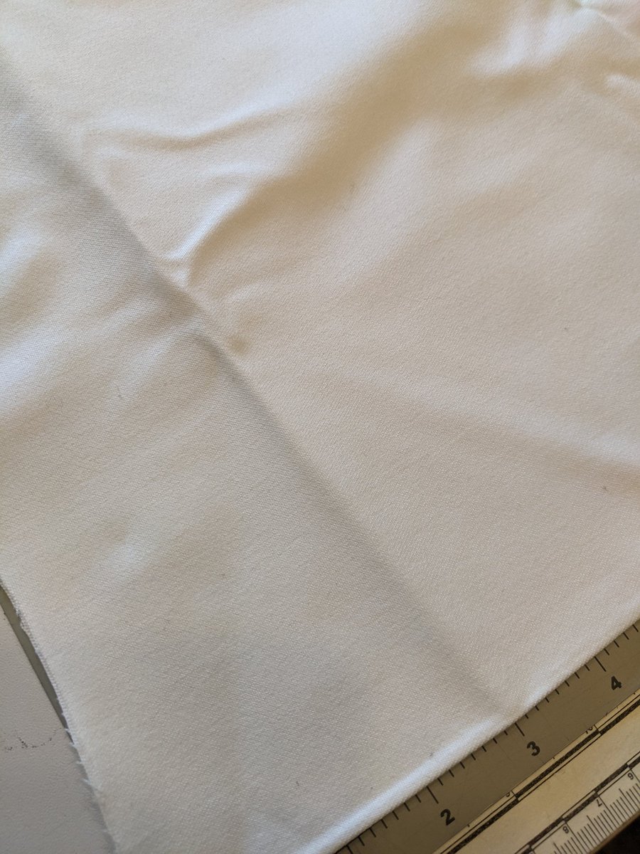 theostashhouse's tweet photo. 96) stretch white cotton bottom weight 
42" wide, 32" long https://t.co/M2Gp5T4Vah