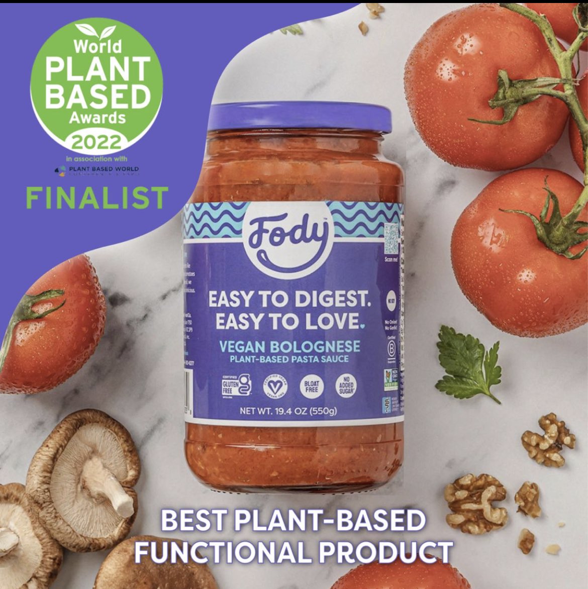 Steven J. Singer (@stevenjsinger) on Twitter photo Now this is cool!! 2022 Finalist in the World Plant Based Awards! FACT:plant based foods can be VERY tough on digestive health given the types/amount of vegetables. <a href="/FodyFoods/">Fody Food Co.</a> Plant Based Bolognese is truly delicious, no isolates, non-gmo, and sensitive formula, easy to digest! Now this is cool!! 2022 Finalist in the World Plant Based Awards! FACT:plant based foods can be VERY tough on digestive health given the types/amount of vegetables. <a href="/FodyFoods/">Fody Food Co.</a> Plant Based Bolognese is truly delicious, no isolates, non-gmo, and sensitive formula, easy to digest!