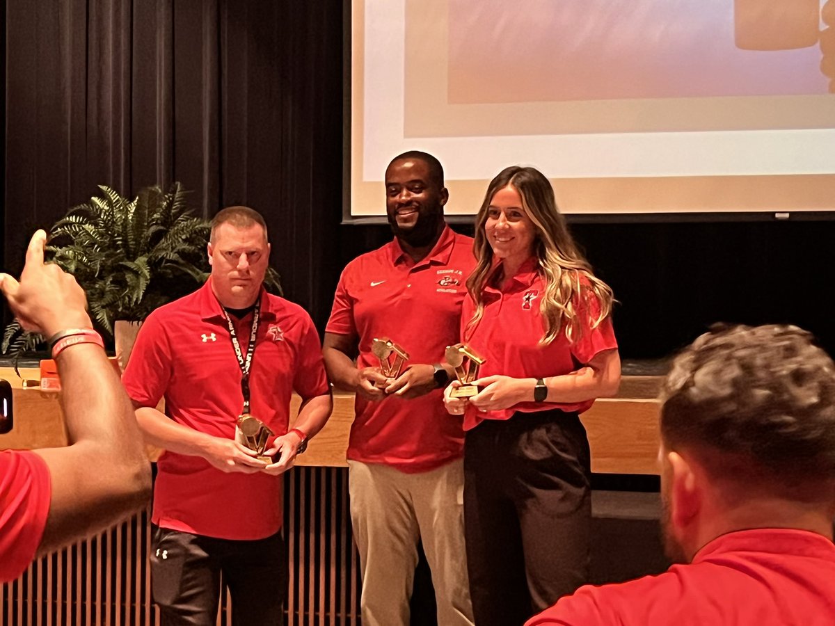 GJHAthletics's tweet photo. ‼️3 Red Track coaches received Golden Whistle awards tonight! These individuals are amazing leaders &amp; always go above and beyond. They are never afraid to step up and are consistently putting our kids first‼️

Congratulations, coaches!

#RedTrackPride https://t.co/ltaPpBUQmy