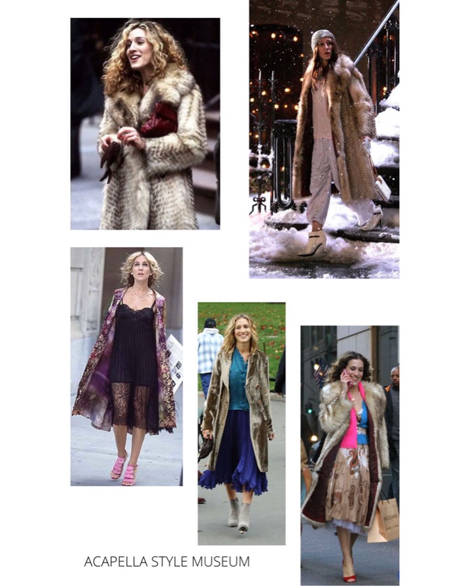AcapellaStyleM's tweet photo. STYLE ICON-CARRIE BRADSHAW
Oh how I miss Carrie’s outfits from SEX AND THE CITY. Hats off to Patricia Field the costume designer on SATC for making her style as important as the storylines &amp; to Sarah Jessica Parker herself for injecting her own sense of style into Carrie’s look https://t.co/EjMLdQuO79