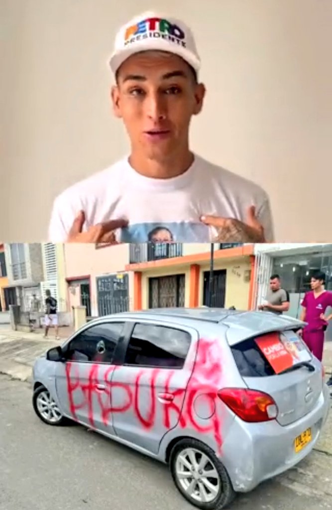 _Gelver_'s tweet photo. El influenciador Miguel Angel Villanueva, conocido como el "Loco Villa" @El_locovilla, quién en campaña y por apoyar a Gustavo Petro le dañaron su carro, lleva 4 días desaparecido. Su familia y amigos piden ayudar a compartir hasta encontrarlo. COMPARTE! https://t.co/LUVSJ3UkK9
