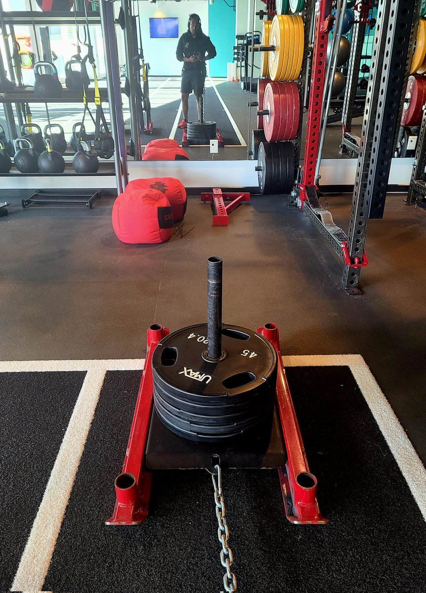 One yr ago...I couldn't bench more than 50lbs dumbells. Had no idea how to properly squat. And never pulled sleds.

Now...I squat 225lbs...bench 90lbs dumbells...and pull 270lbs. All for reps.

#Healthy #Exercise #Workout #Progress #Fitness <a href="/archetype_life/">Archetype</a>