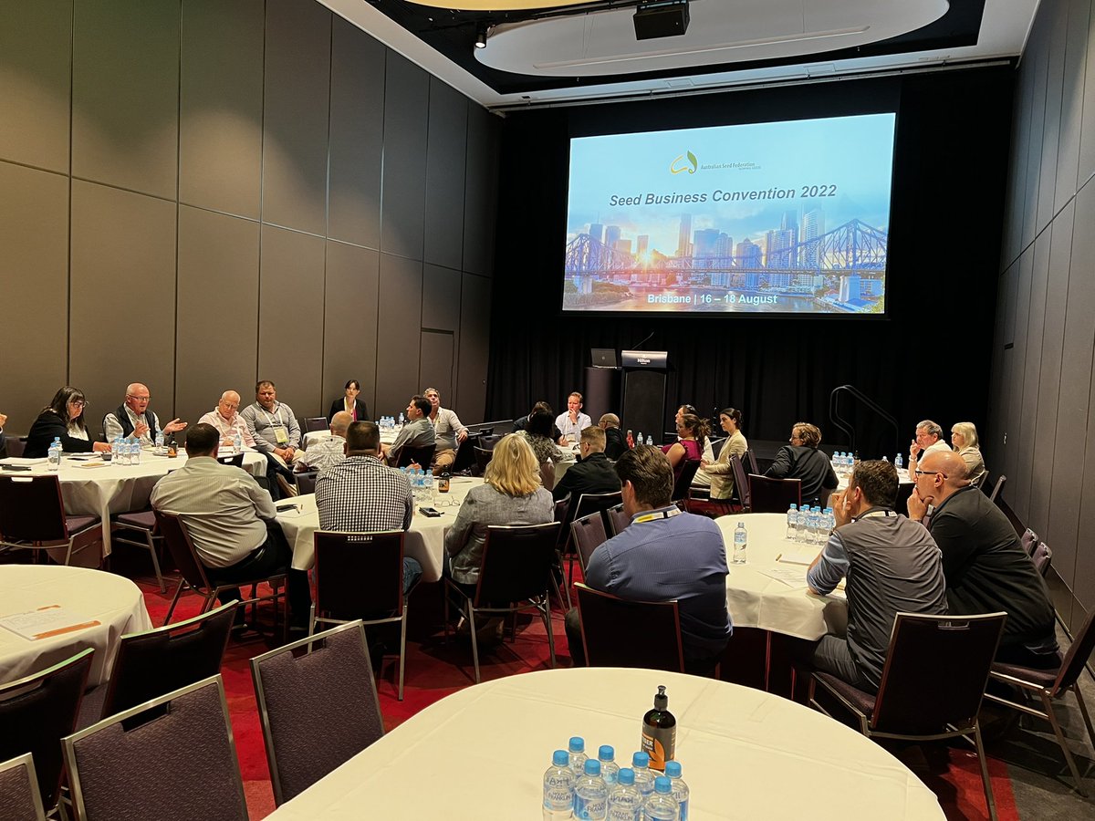 AusSeedFed's tweet photo. Running on day 2 of #ASFSeedBiz22 we have the horticulture stream. An opportunity for members to engage with government and industry. 🌱 #ASFsowingseeds https://t.co/LVjl1aJQMb