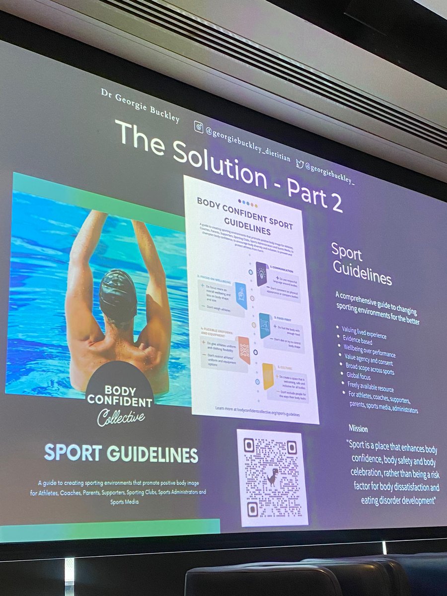 BJSM_BMJ's tweet photo. @GeorgieBuckley_ Transforming Sporting Environments into Inclusive and Body Positive Body Image Spaces for Women, Girls and Gender Diverse People 

@LaTrobeHERsport @LaTrobeSEM @theAIS @bodyconfidentcollective https://t.co/pduDFQDFH2