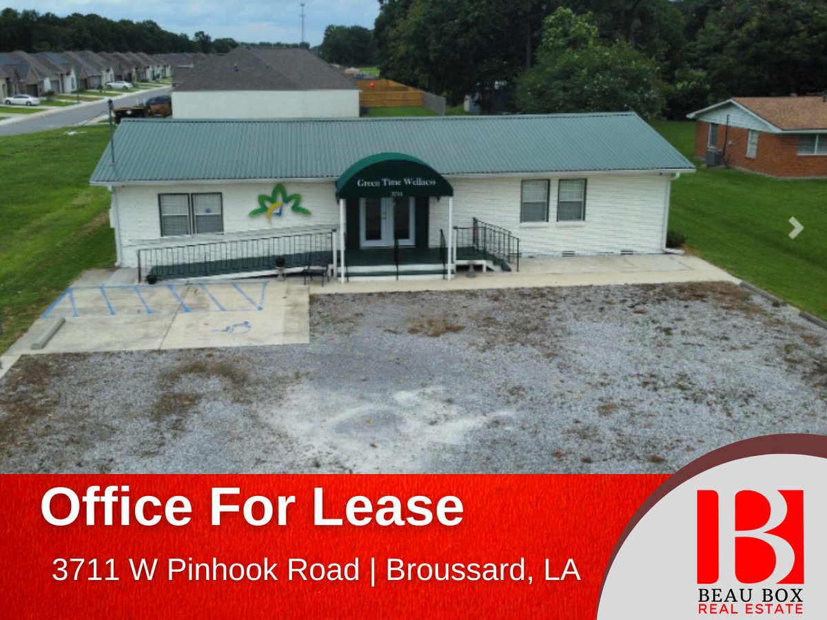 BeauBoxRE's tweet image. ✅ Office For Lease
3711 W Pinhook Road | Broussard, LA 70518
This single-story freestanding building was formerly a residential ...👇
cutt.ly/6Xik6q6
📞 337.257.7900 Brandon Abdella 
#Broussard #propertyforsale #commercialpropertyforsale #commercialrealestate #beaubox