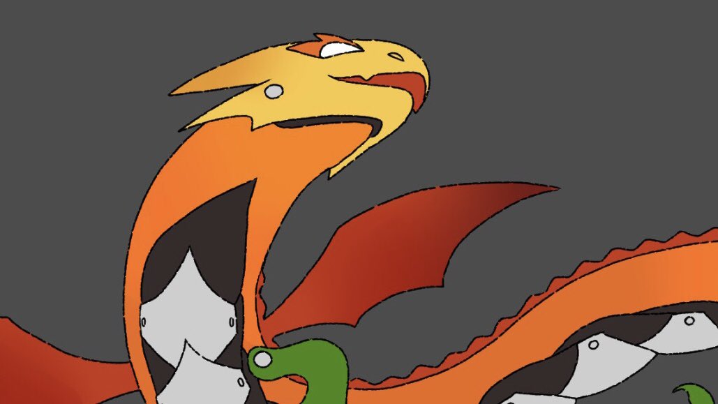 orbmonsters's tweet photo. Making a #fakemon based off a coaster. The colors give it away, huh? 🐉 https://t.co/1VxxnzkPtJ