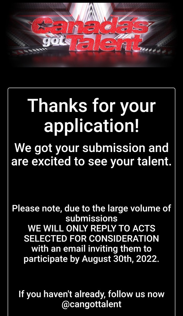LuckyOnSunday's tweet photo. Was at two of the tapings of @CanGotTalent so I guess it's time to try and be on stage.

Bless whomever listens to my audition tapes. 😂

@pollymoonshine coming atcha. https://t.co/JRXL1ESERE