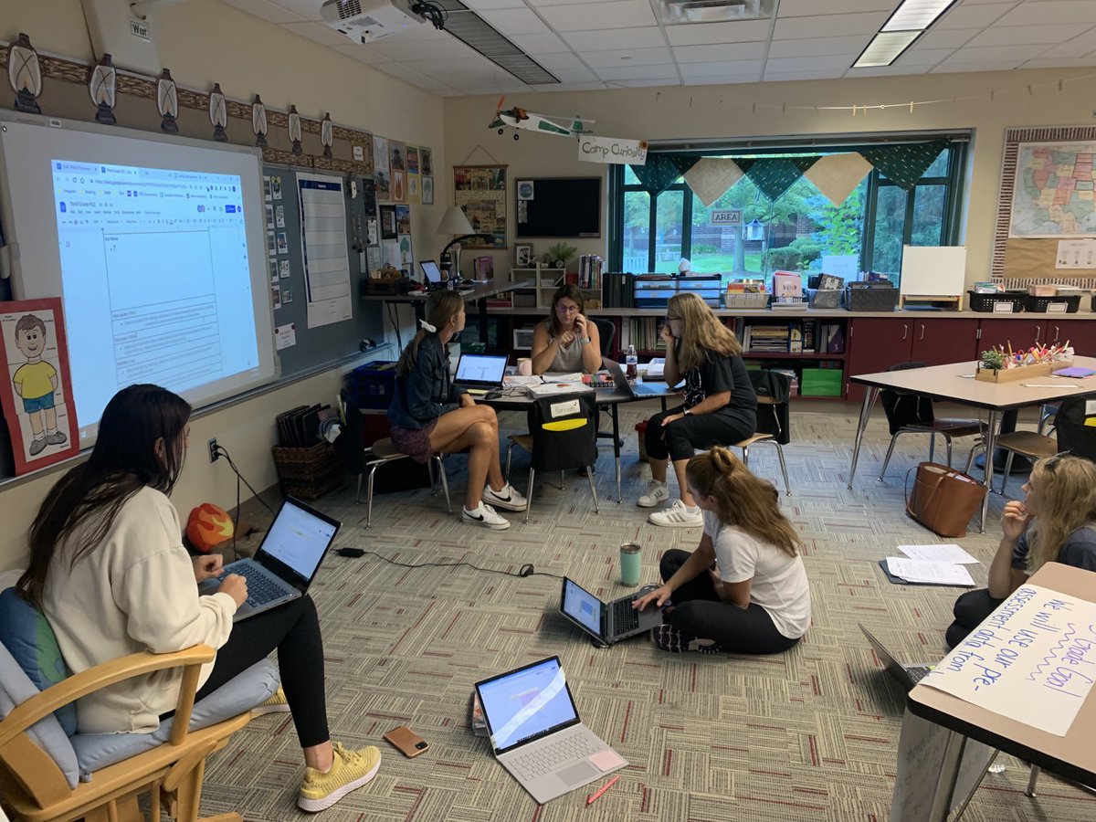 KateWaltherOTES's tweet photo. This morning our teams worked on student centered goals that align to our school goal. 3rd grade is planning a common formative assessment which will drive their instruction in their upcoming narrative writing unit. #OTESacorns https://t.co/YbvGVXv0R3