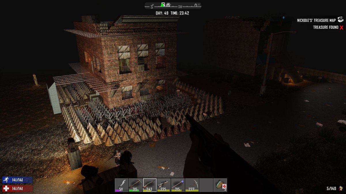 KSevierStudios's tweet photo. @kelllombardi I had fired up the old save of #7DaysToDie on the Xbox just to check out what the base looked like! Wow, what a blast from the past! #Xbox https://t.co/hmM2NCfgLQ
