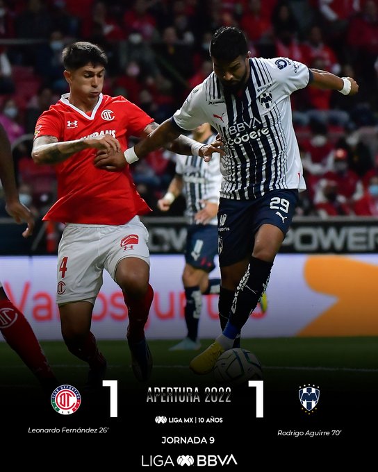 ¿Cómo van los Rayados con el Toluca