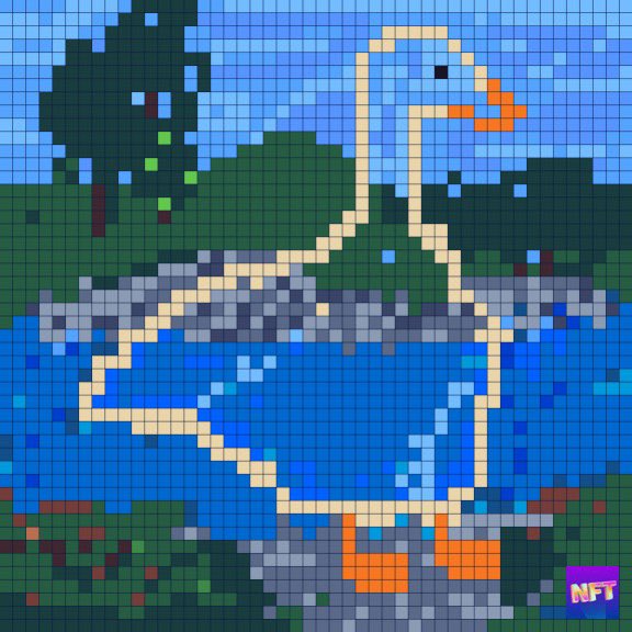 HypedGoose's tweet image. So this is a rough draft on HypedGoose. I started my research in April, started making goose a app on my phone. It was time for better quality so I hoped on Pixlr and Boom Official HypedGoose was Made #mftproject #NFTartists #opensea #nftapp #hypedgoose #floorprice #freemint