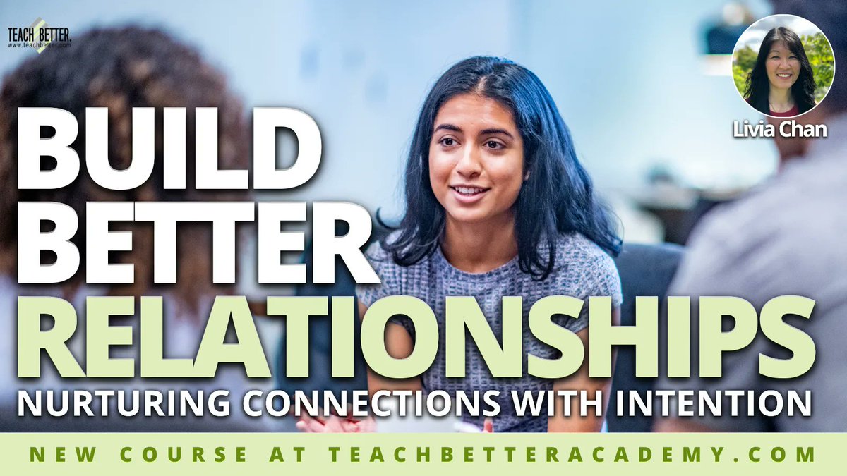 teachbetterteam's tweet photo. Build Better Relationships! (https://t.co/9ZB5tUqOdU)
Register now for this course to learn tried, tested, and true tips and strategies to build better #relationships! #backtoschool https://t.co/zbSxCaADbW