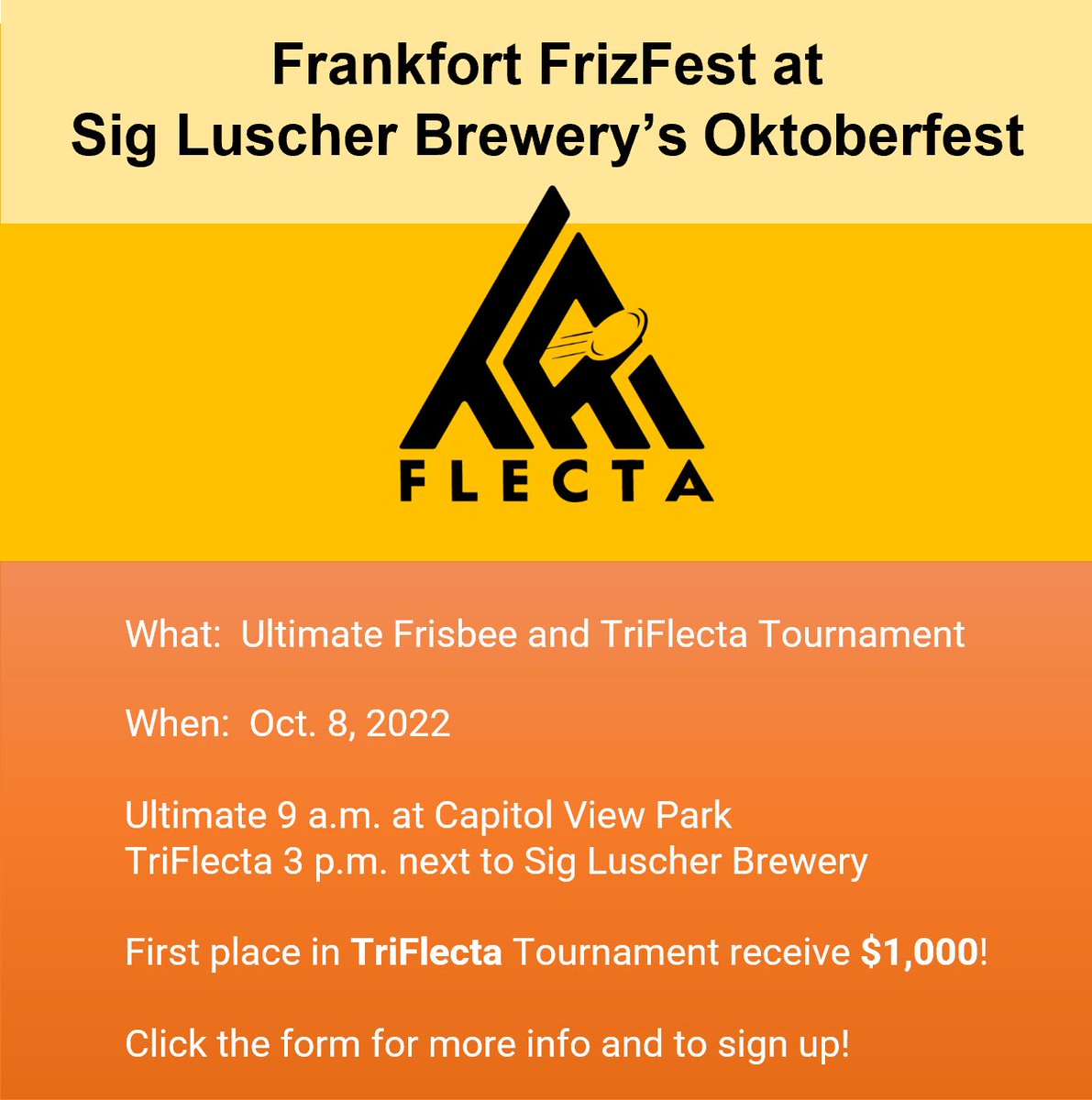 Frankfort FrizFest Oct 8 more info here: docs.google.com/forms/d/1X6Rbq…