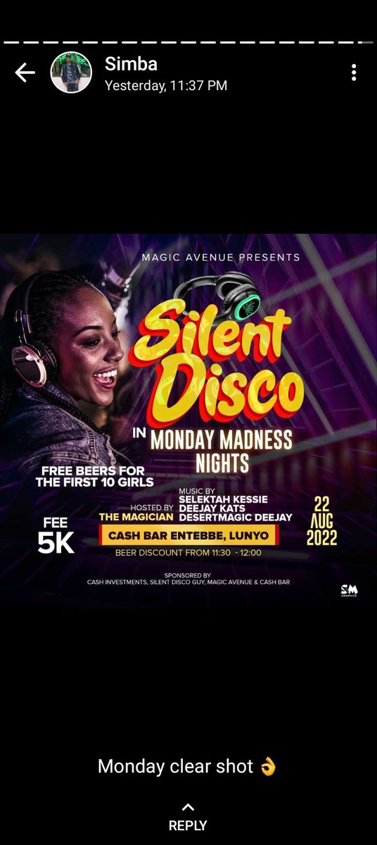 DesertmagicC's tweet photo. Now you know what I mean when I start this. just know, this Monday 22 AuG 2022 is going to be a Monday Madness Night, come experience the silent disco vibe in a Monday Madness Night.
@wastiejay @silentdiscoguy1 @DesertmagicC @KessieMobileDJ #MagicAvenue on this on again. https://t.co/xbZINM7Hej
