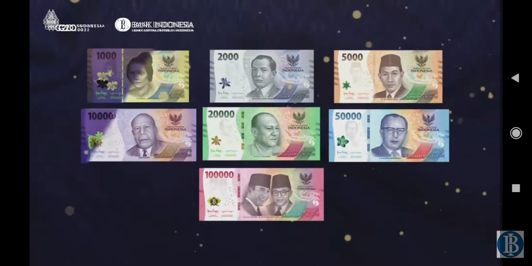 Bank Indonesia meluncurkan Uang Rupiah Kertas Baru. Peluncuran uang kertas rupiah dilakukan oleh Menteri Keuangan Sri Mulyani dan Gub Bank Indonesia Perry Warjiyo, Kamis (18/8). (Mur) #PantauElshinta