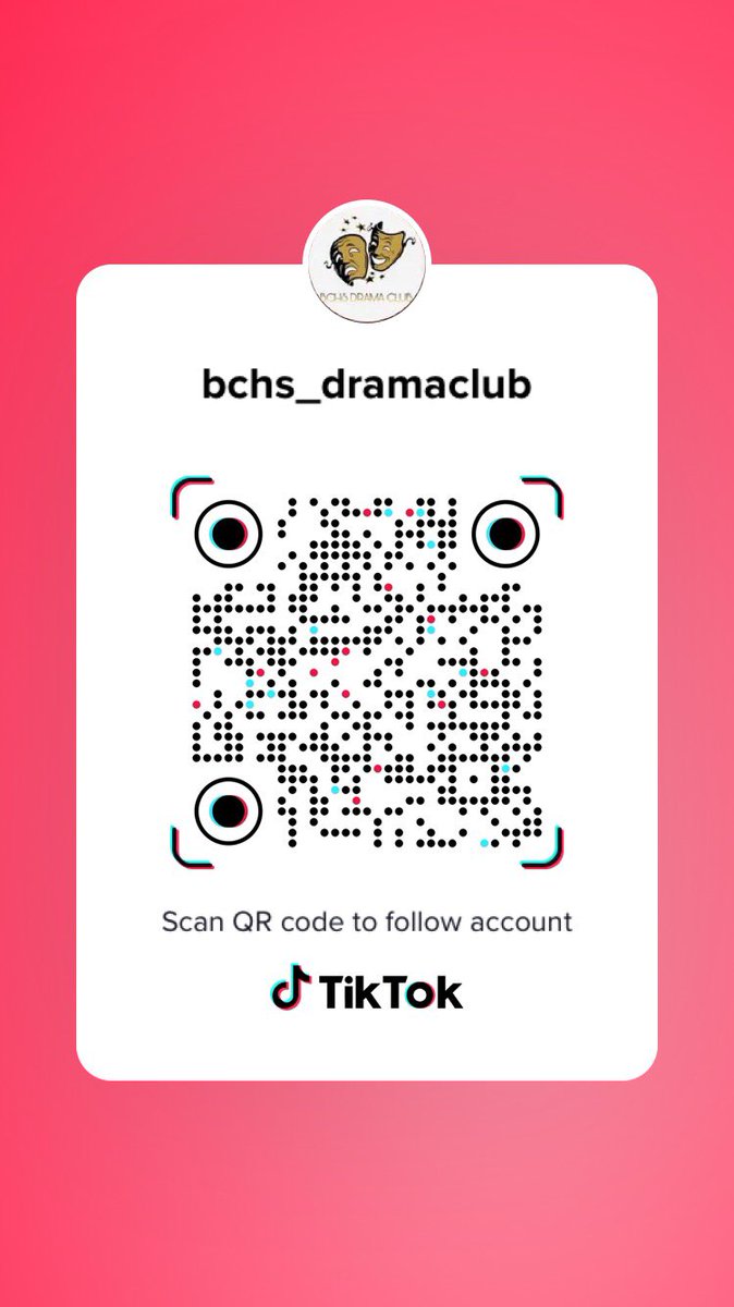 Also be sure to follow the official tik tok page!! QR code below 😘.