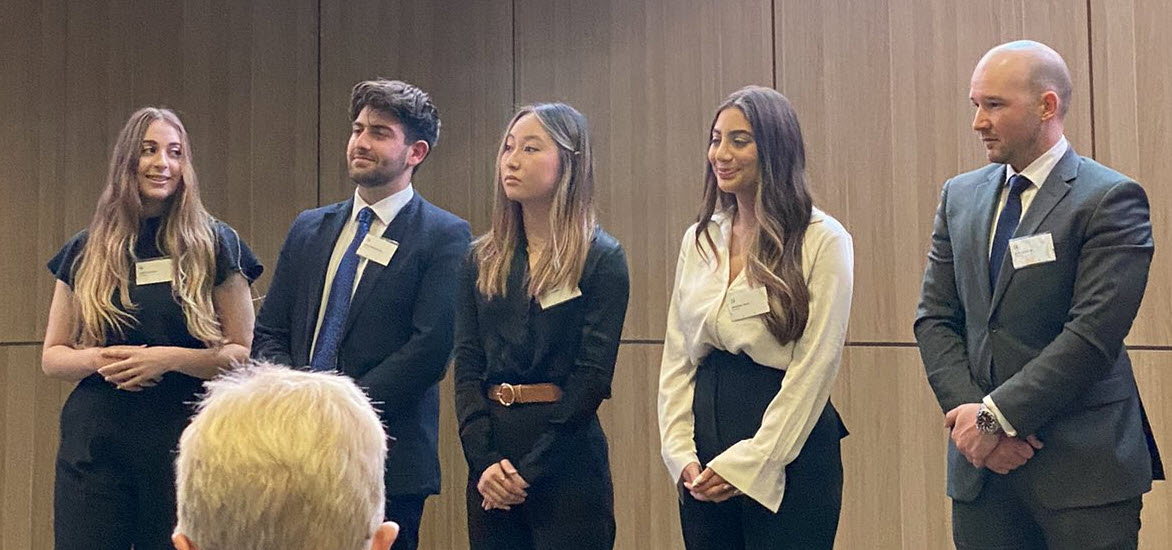 NeotaLogic's tweet photo. BIG CONGRATS @UTSLaw students who took TOP HONORS in UTS @Allens Neota Law Tech Challenge! Alex Graham, Selene Vuong, Mariana Isaac, Daron Manoukian &amp; Hope Siciliano won for their expert system on security clearances for working with children. #futureoflaw #nocode #legaled #neota https://t.co/LHg4TZiQNU