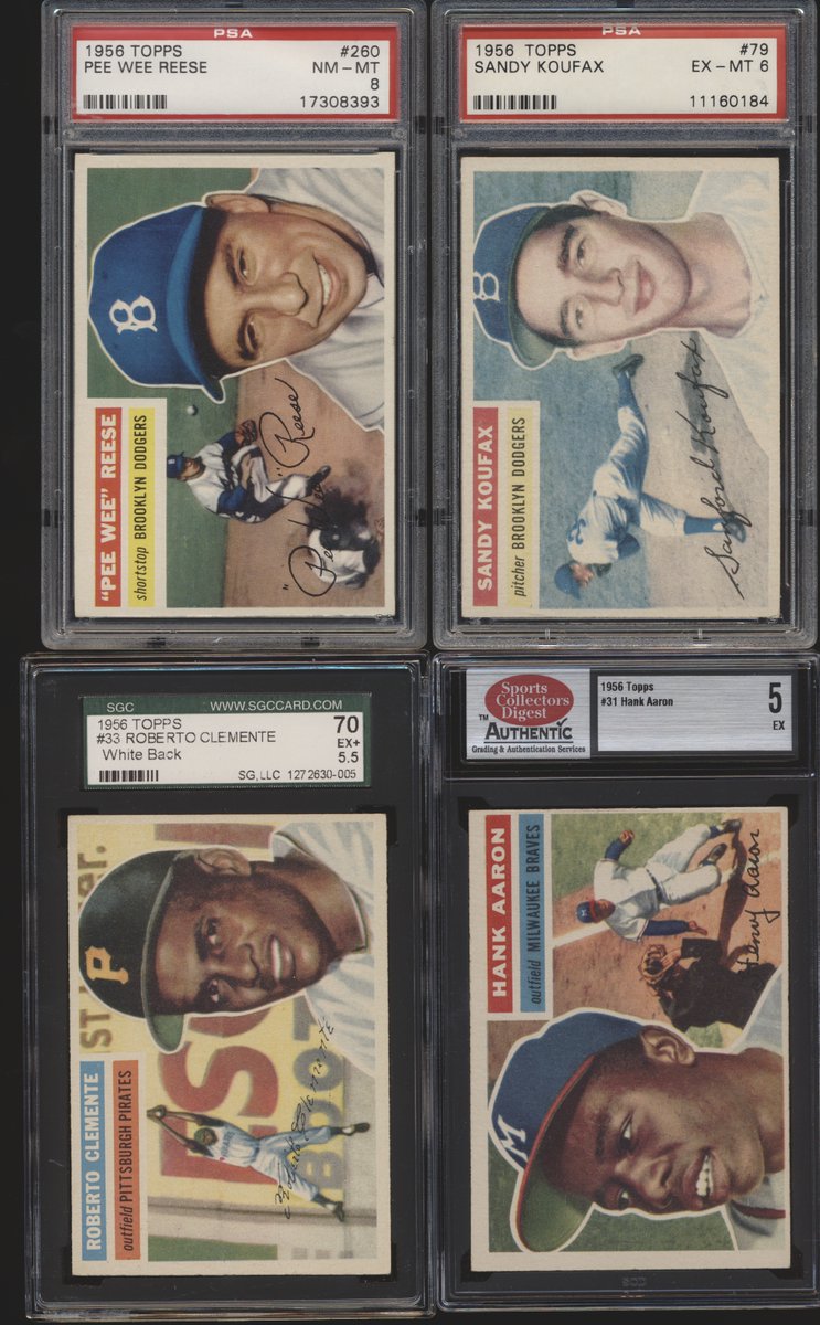 BurlsSports's tweet image. I'm giving away 1 spot in the '56 Topps set break! $80 value. To enter for a chance to win, 1) follow, 2) retweet, and 3) reply, letting me know which HORITZONTAL card is your favorite of all time. #collect #thehobby #vintagecards burlssports.com/products/1956t…
