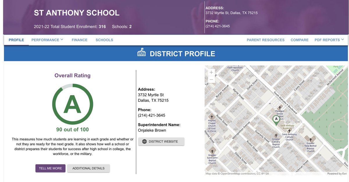 Stanthonydallas's tweet photo. So proud of the @Stanthonydallas Eagles! Continue to Soar! @teainfo ratings are out and we are an "A" District! #DFWSchools #Thelittleschoolthatcould #212TheExtraDegreee #Excellenceisthestandard #Hardworkistheexpectation #TPCSA https://t.co/SDN3pJvHsS