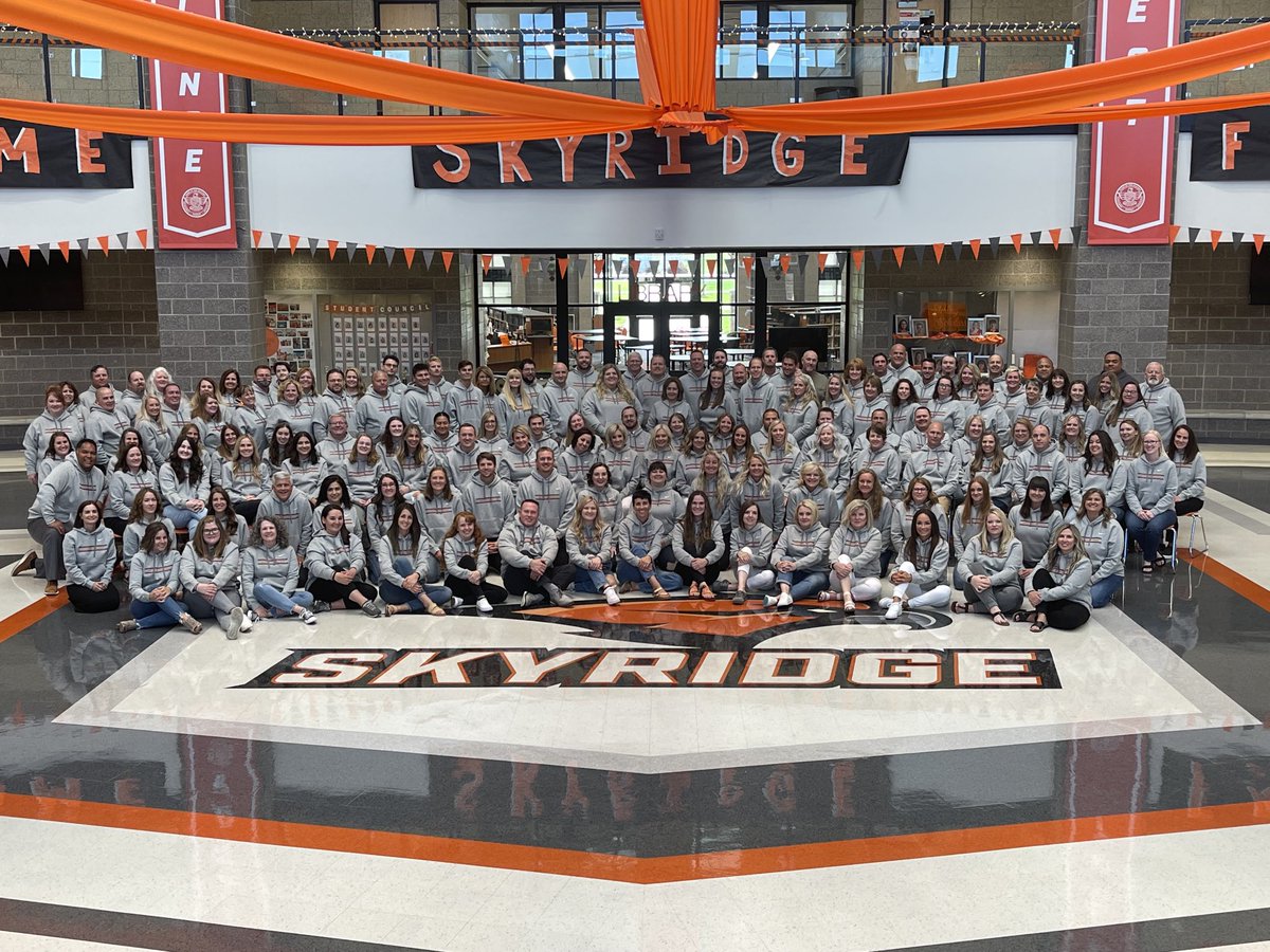 shswallwork's tweet photo. Our AWESOME Skyridge staff is ready to have a great year! Lets go Falcons!!! https://t.co/s0bxa0wVC0