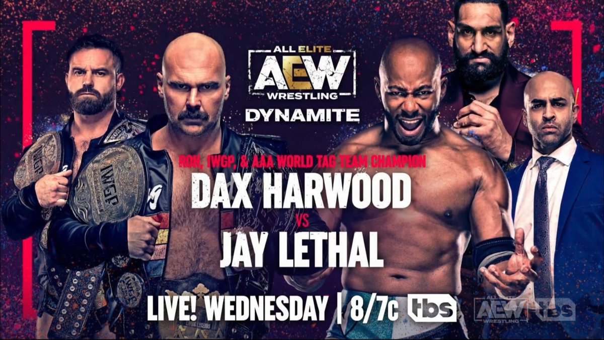 WrestlingCovers's tweet photo. Announced for #AEWDynamite NEXT WEEK!🔥 https://t.co/g19R50GJ8N