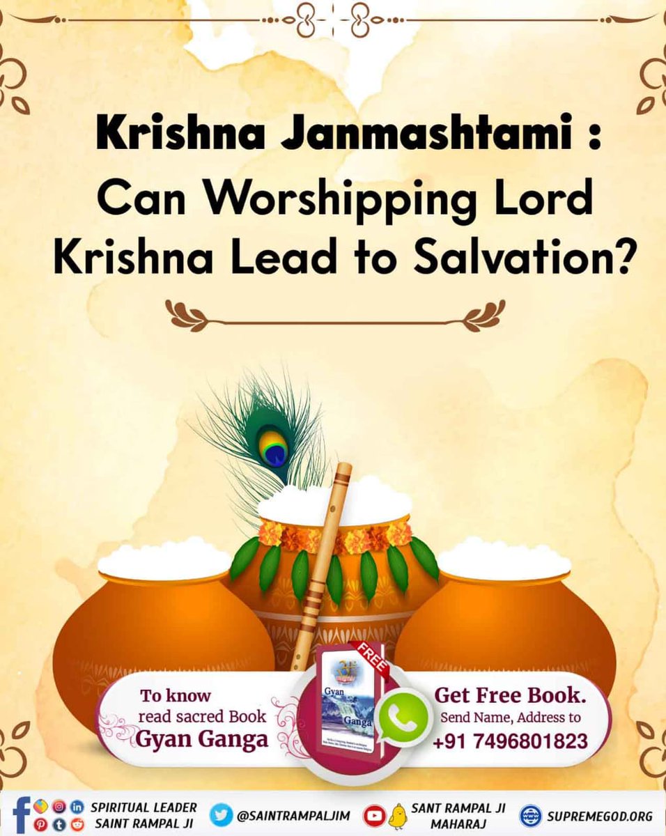 satloknewsassam's tweet photo. Can Worshipping Lord Krishna Lead to Salvation?
#TrueKnowledgeAboutKrishnaJi https://t.co/v8YAa5GCs4