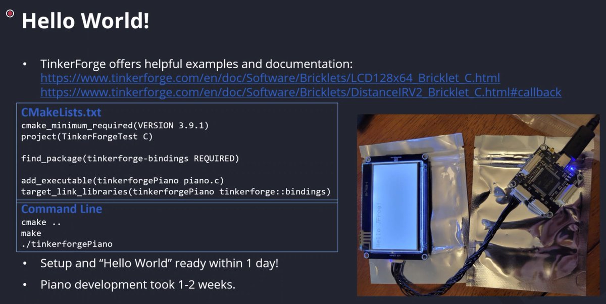 ariwaller's tweet photo. Live now! Nick Ristuccia from @jfrog @conan_io is sharing with the @nwcpp User Group on "Building a C / #Cpp #InfraredPiano". Join us at https://t.co/u6iAOMOWUZ for the link. #tinkerforge #cmake @conancenter. https://t.co/PW7LCIR5Sh