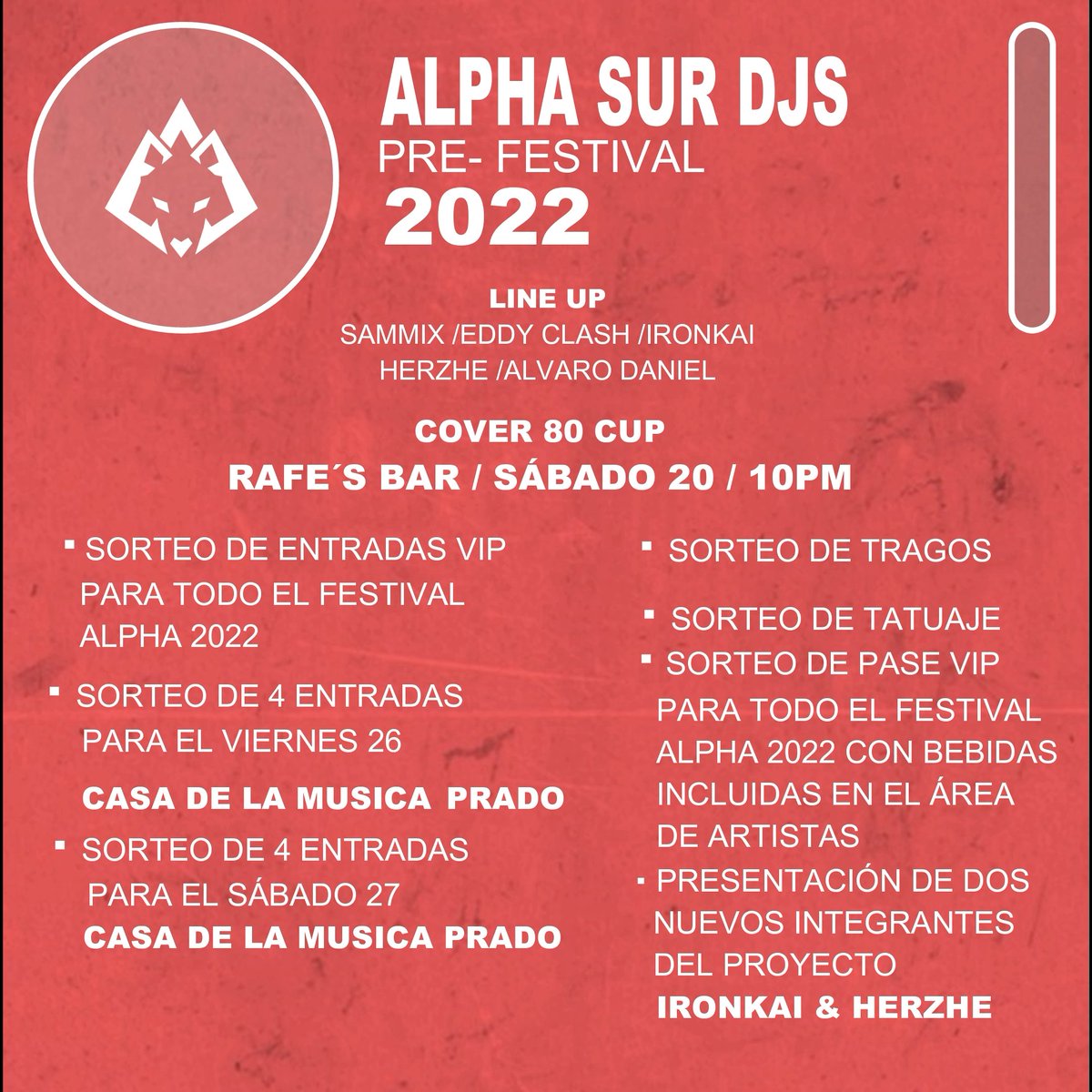 sur_alpha's tweet photo. Un evento único , para promover nuestro 5to festival, repasar todo el camino que hemos recorrido juntos y rejuvenecer en los nuevos que se suman a la manada.
#alpha2022 #alphafestival
#edm #festivals #dancer #cienfuegos #cuba #artista #artejoven #musica #musicaelectrónica https://t.co/xOoPRhYBk2