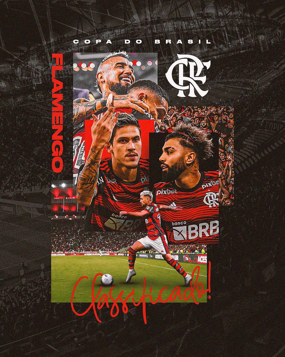 Flamengo's tweet photo. Partiu semifinal da @CopadoBrasil, Nação! Vamos por mais! 💪❤️🖤

#CRF #VamosFlamengo https://t.co/gQdKdn4I8q