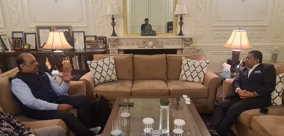 macciamumbai's tweet photo. @IndiainNewYork President of Maharashtra Chamber of Commerce @Gandhi_Lalit_   had a impactful meeting with very Dynamic and Proactive Consulate Gerneral of India in New York Hon. Randhir Jaiswal. He assures his full support for marketing Agro processed products in USA
@PMOIndia https://t.co/ieIzkaYtjF