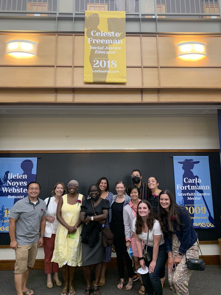 So proud of our Hastings Hero Celeste Freeman for being a banner recipient for her social justice work in the Lexington School systems! #lexseeher <a href="/lexingtonsuper/">Dr. Julie Hackett</a> #joyinlearning #RepresentationMatters