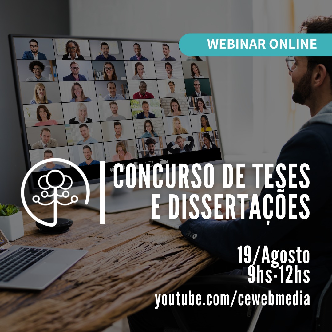brwebmedia's tweet photo. Nesta sexta-feira, dia 19 de Agosto, ocorrerá a segunda etapa do Concurso de Teses e Dissertações (CTD) do WebMedia 2022. O Webinar com os trabalhos pré-selecionados no CTD será transmitido entre 09hs e 12hs, no Canal da CE no Youtube (https://t.co/t6VeRIYfne). #webmedia2022 https://t.co/arsYNlQswV