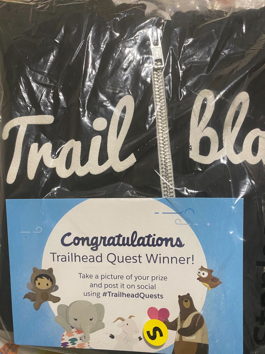 Couldn't believe my eyes when I saw an email for getting selected for #TrailheadQuests.
It's pretty hot in Texas to wear this but I'm so excited about it!! Can't wait for fall to arrive sooooon!!  #Salesforce #RangerRank #Trailhead