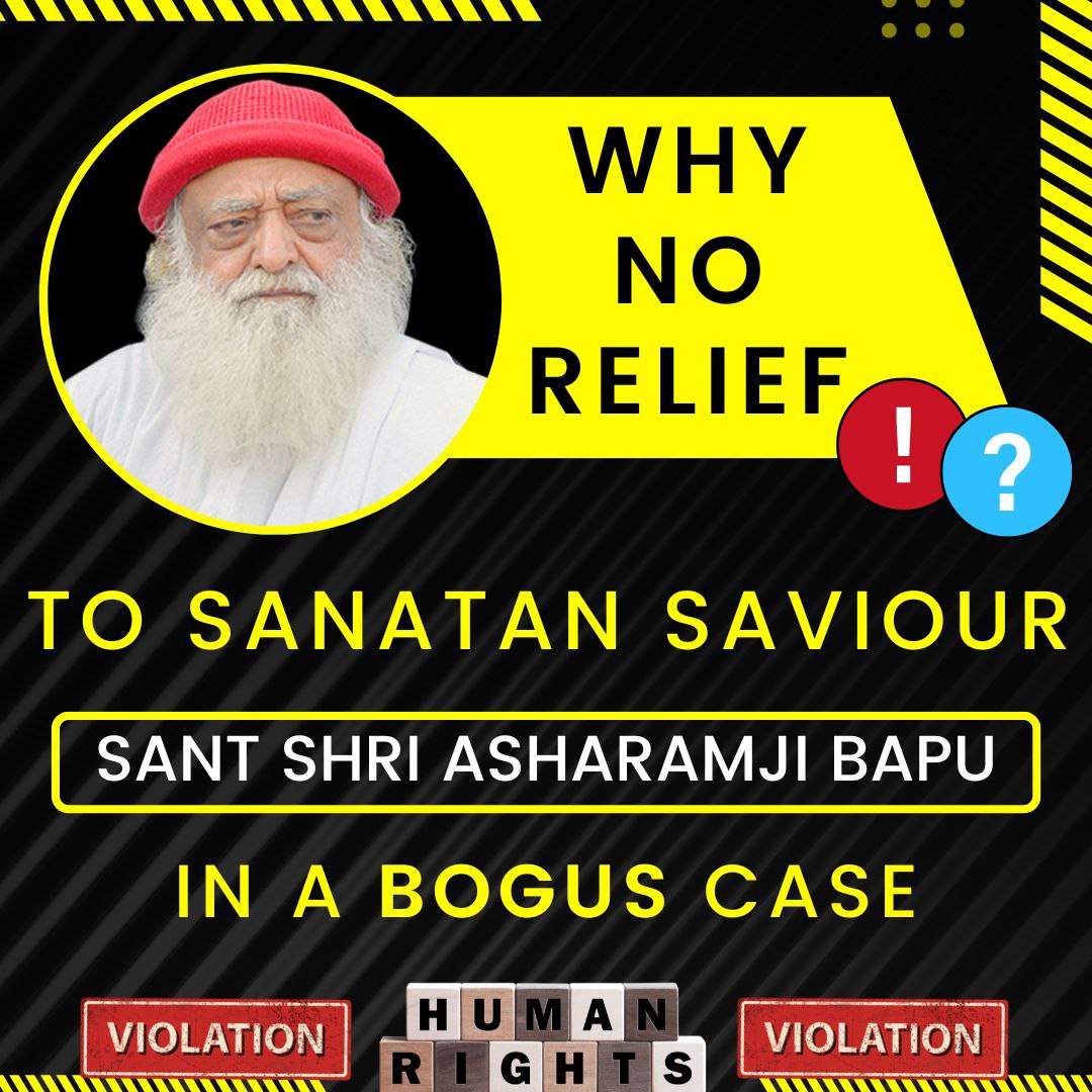 mbishivani27's tweet photo. @omdarshanom @narendramodi Serious Human Rights Violation seen in Sant Shri Asharamji Bapu case. 
#WhyNoRelief  to him since 9 years despite his age &amp; serious health issues.
No answers by authorities to the biggest question
👉 Where Is Justice ❓ https://t.co/4hvbXJucJ1