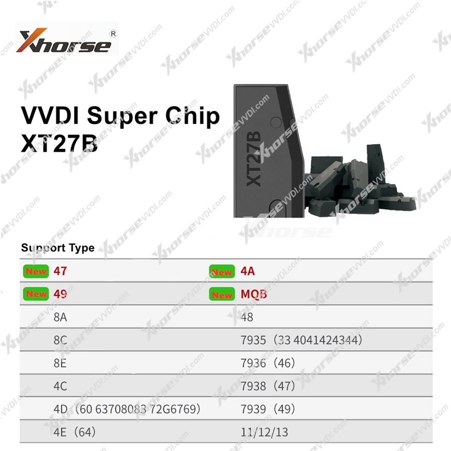 Xhorsevvdi's tweet photo. ππ (Pre-Order)#xhorse VVDI XT27B Super Chip ππ
ππ https://t.co/Hpt9iBPBer
β¨Newly Add 47 49 4A MQB
β¨Improve ID46/ 7935 (33/40/41/42/43/44)
#vvdisuperchip #ID47 #id49 #id4a #MQB #id46 #pcf7935 #PCF7941 #pcf7942 https://t.co/jz1i8HRP2G