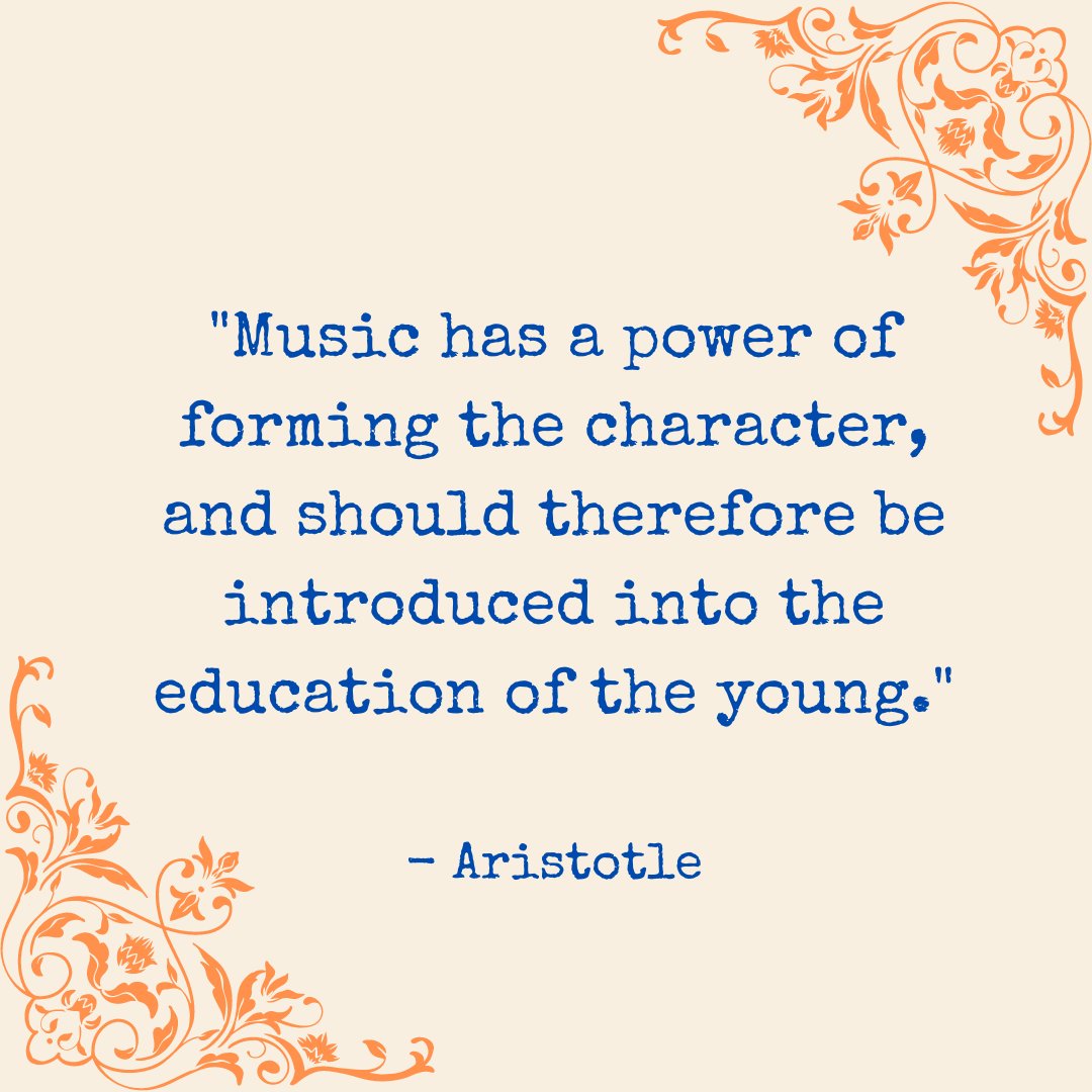 _Nuryl's tweet photo. Music quote of the day! 🧡

#quote #QOTD #musiceducation https://t.co/gPlj225WqS